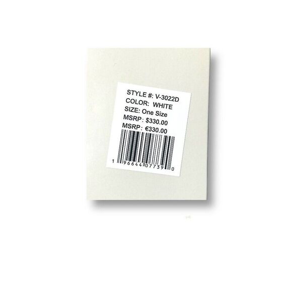 Valentino Orlandi White Quilted Vanity Bag NWT Top Handle Crossbody Chain Strap - Picture 9 of 9